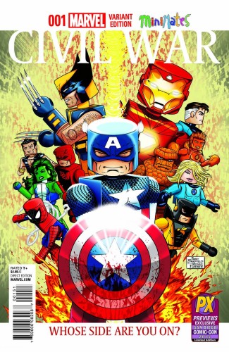 SDCC 2015 CIVIL WAR #1 MINIMATES VAR