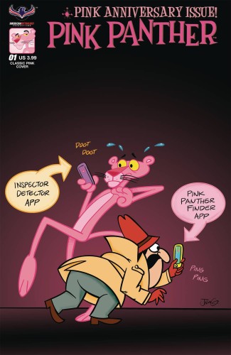 PINK PANTHER PINK ANNIVERSARY GREENAWALT CVR