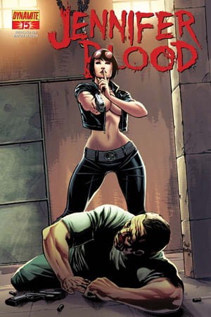 GARTH ENNIS JENNIFER BLOOD #15 25 COPY RISQUE CVR