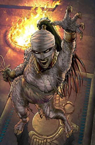 GFT VAN HELSING VS THE MUMMY OF AMUN RA #5 (OF 5) CVR D METCALF