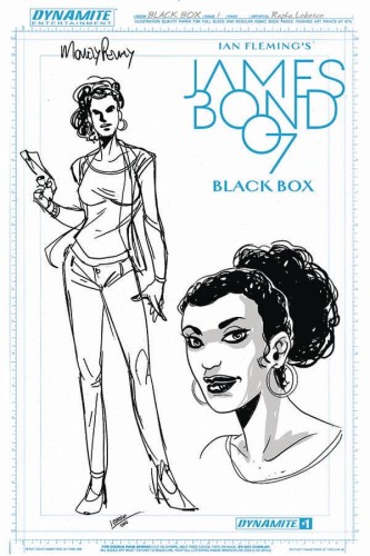 JAMES BOND #1 MONEYPENNY ARTBOARD FOC INCV