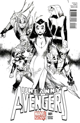 UNCANNY AVENGERS #1 COIPEL SKETCH VAR VF