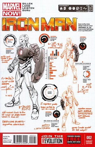 IRON MAN #2 PAGULAYAN DESIGN VAR NOW