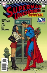 SUPERMAN UNCHAINED #1 75TH ANNIV VAR ED SILVER AGE