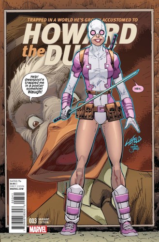 HOWARD THE DUCK #3 LIEFELD GWENPOOL VAR stan VF