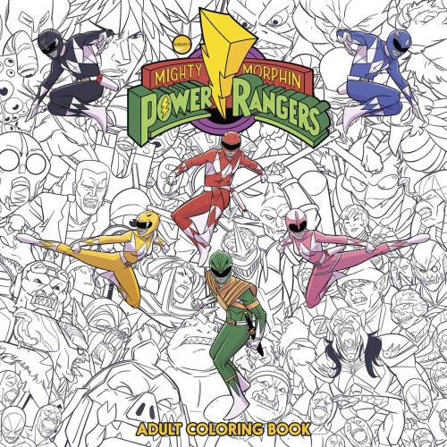 MIGHTY MORPHIN POWER RANGERS ADULT COLORING BOOK TP (9781608869558)