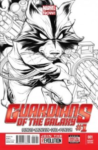 GUARDIANS OF GALAXY #1 QUESADA SKETCH VAR NOW