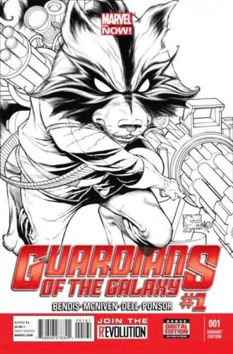 GUARDIANS OF GALAXY #1 QUESADA SKETCH VAR NOW