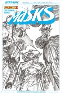 MASKS #1 100 COPY ROSS SKETCH INCV