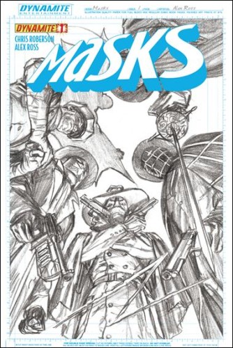 MASKS #1 100 COPY ROSS SKETCH INCV