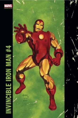 INVINCIBLE IRON MAN #4 JUSKO CORNER BOX VAR