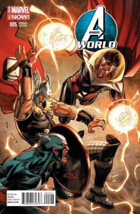 AVENGERS WORLD #5 GARNEY CAPTAIN AMERICA TEAM UP VAR