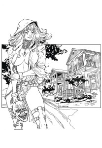 GRIMM TALES OF TERROR 2017 B&W ONE SHOT B CVR ORTIZ
